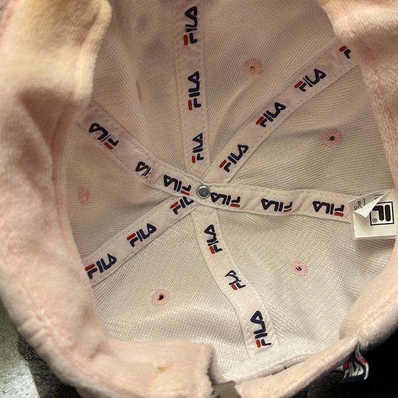 FILA pink velour cap UNISEX - Picture 3 of 3